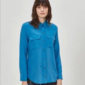 Blue equipment button down